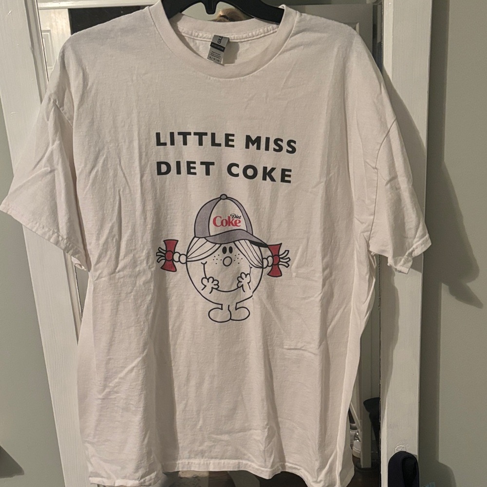 Gildan Little Miss Diet Coke Graphic Tee - White